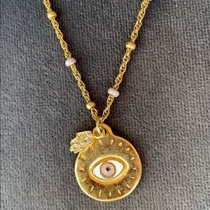 EVIL EYE AND HAMSA NECKLACE